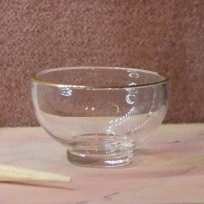 Miniature glasskål