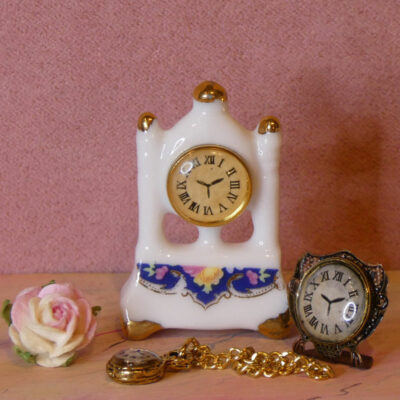 Miniature ure - bordur, vækkeur og lommeur